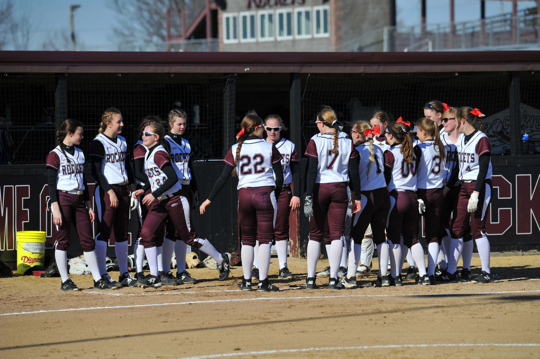 Rock Island at Rockridge softball